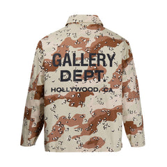 GALLERY DEPT Hollywood limited letter coach jacket Camo