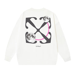 Off White Logo Cotton Sweatshirts