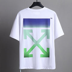 OFF WHITE Gradient cartoon arrow pattern T-Shirts