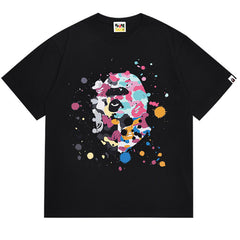 BAPE Splash Print Short-Sleeved Tee