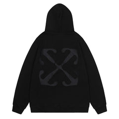 Off White Logo Drawstring Hoodie