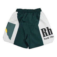 RHUDE Sunset Print Stitching Contrast Color Casual Beach Shorts