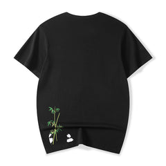 Vintage summer panda embroidered t-shirt