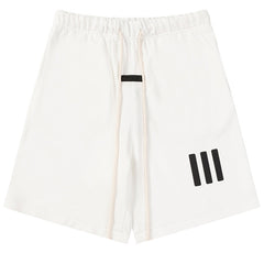 FEAR OF GOD X ADIDAS joint three-dimensional rubber three-bar shorts