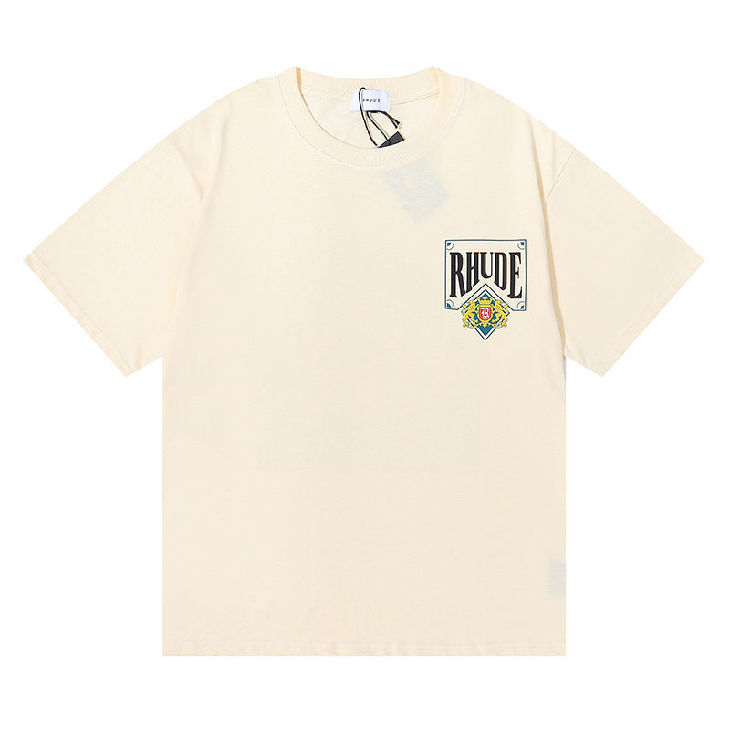 RHUDE Micro Logo Poker Card Printing T-Shirt