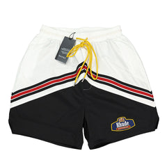 RHUDE embroidered stripe color block casual shorts