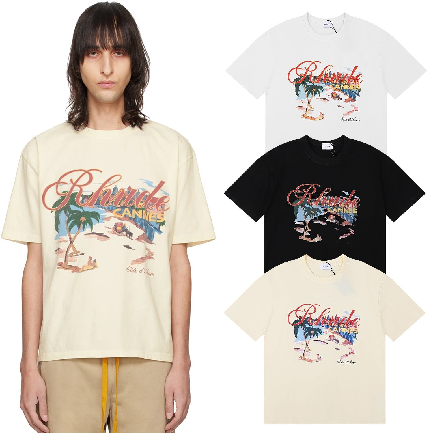 RHUDE Cannes Beach T-shirt