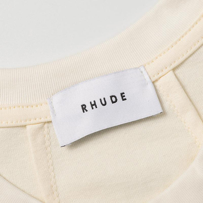 RHUDE T-Shirt Leopard White