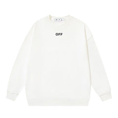 Off White Logo Cotton Sweatshirts