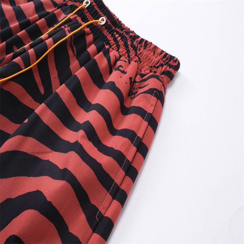 Rhude Zebra Silk Shorts