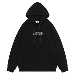 Off White Logo Drawstring Hoodie