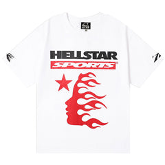 Hellstar Family Letter printed T-Shirt White