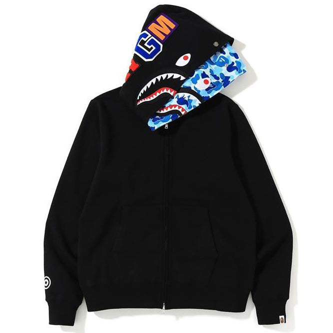 Bape shark full zip double hoodie