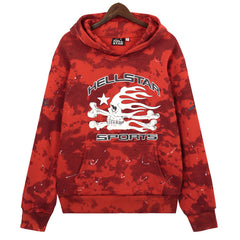 Hellstar Sports Tie-Dye Skull Hoodie