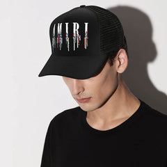 AMIRI color splash paint new color cap sun hat