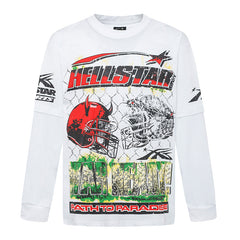 Hellstar Studios Creative Fun Skull Long Sleeve Tee