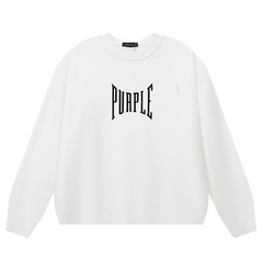 Purple Brand Logo Printed Sweatshirts