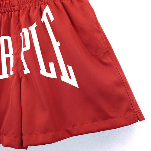 Purple Brand  Letter Logo Printed Shorts