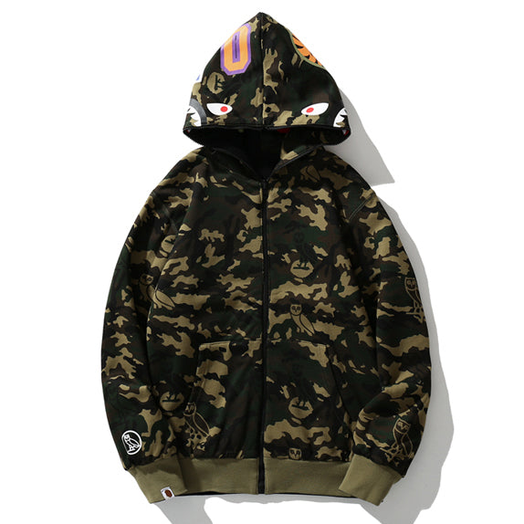 BAPE Shark Reversible Full Zipper Hoodie